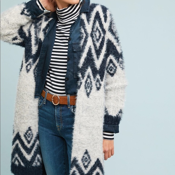 Anthropologie Sweaters - Anthropologie Diamond Eyelash Cardigan Sweater